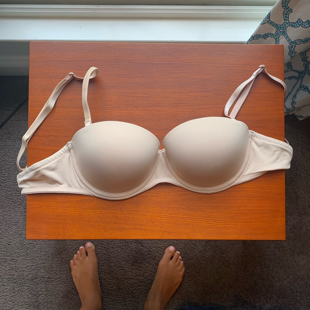 PINK push up strapless bra